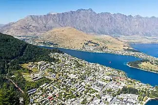 The Remarkables von Queenstown aus gesehen