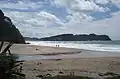 Die Bucht des "Hot Water Beach" bei Flut