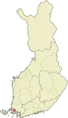 Lage von Naantali in Finnland