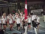 Einzug des österreichischen Teams