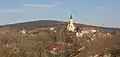 Blick auf Nadap mit der röm.-kath. Kirche
