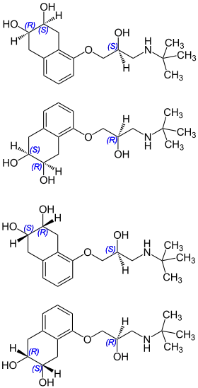Strukturformel von Nadolol