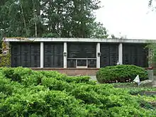 Namenstafel auf dem jüdischen Friedhof