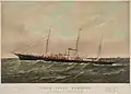Gesamtansicht der 1882 gebauten Yacht