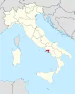 Lage innerhalb Italiens