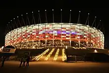 Das Stadion in Warschau