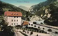 Bahnstation Međeđa an der Drina