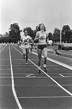 Elly van Hulst (Nr. 281), Achte über 1500 Meter, belegte Rang sechs