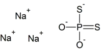 Strukturformel von Natriumdithiophosphat