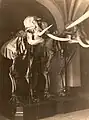 Halle mit zwei Elefant-Skeletten
