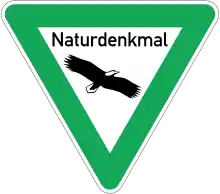 Naturdenkmal-Hinweistafel
