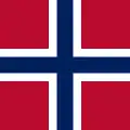 Gösch der Norwegischen Marine; 1:1