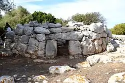 Blick auf den Eingang der Naveta