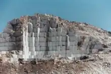 Steinbruch von Naxos-Marmor bei Kinidaros(Griechenland)