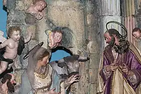 Geburt Christi mit Maria, Josef und dem Ochsen