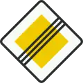 B2: Ende der Vorfahrtstraße