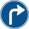 D5: vorgeschriebene Fahrtrichtung – rechts