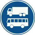 F19: Lkw- und Busfahrstreifen