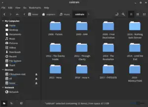 Screenshot des Nemo-Dateimanagers