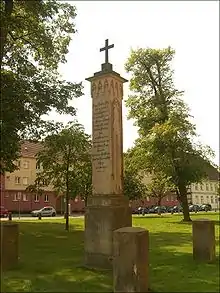 Boll-Denkmal (1818) in Neubrandenburg nach einem Entwurf von Caspar David Friedrich (1818)
