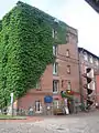 Haus 1–3, ehem. Produktionsgebäude mit Maschinenhaus