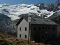 Hütte mit Habachkees