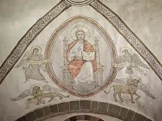 Wandbild Thronender Christus
