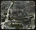 Luftbild um 1910 (koloriertes Glasdiapositiv)