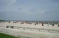 Künstlich angelegter Badestrand