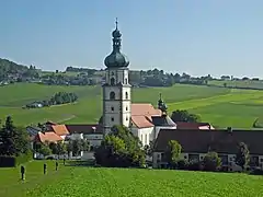 Westansicht der Wallfahrtskirche