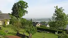Blick vom Cossebauder Ortsteil Neu-Leuteritz ins Elbtal