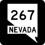 Straßenschild der Nevada State Route 267