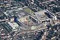 Das neue Stadion (links), rechts daneben die alte White Hart Lane (Mai 2017)