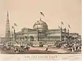 Der Kristallpalast mit Latting Aussichtsturm 1853