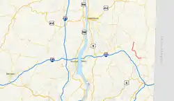 Karte der New York State Route 292