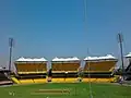 Die für den Cricket World Cup 2011 errichtete Tribüne mit Überdachung