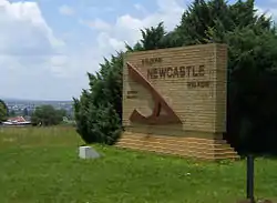 Ortseingang Newcastle