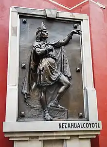 Bronzedenkmal für König Nezahualcoyotl