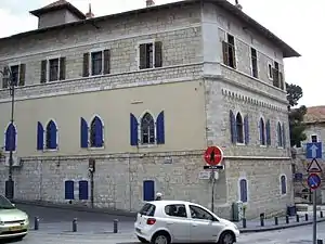 Rechov Angelo Levi-Bianchini von links Ecke Rechov Hillel mit Haus Nr. 25, rechts angeschnitten Haus Nr. 27, 2007