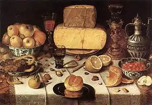 Nicolaes GillisStillleben mit Käse, Früchten u. a., ca. 1611, Frans-Hals-Museum, Haarlem