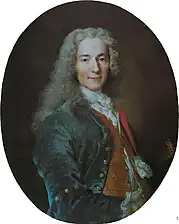 Nicolas de Largillière: François-Marie Arouet genannt Voltaire, um 1724-1725