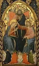 Marienkrönung, 100 × 54 cm, 1394-1405, Pinacoteca di Brera, Mailand