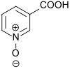 Strukturformel von Nicotinsäure-N-oxid