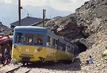 Zug am Nid d’Aigle in alter Farbgebung (1996)
