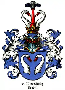 Wappen des Adelsgeschlechts Niebelschütz, Niederschlesien und Oberlausitz