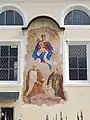 Barockfresko Maria mit Kirchenpatronen