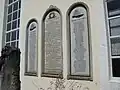 Gedenktafeln für die Toten des Deutsch-Französischen Krieges und des Ersten Weltkrieges