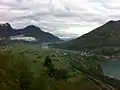 Blick auf Niederurnen und einen Teil von Weesen