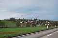 Das Dorf von der Hauptstrasse 17 aus