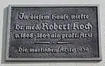 Gedenktafel in Niemegk